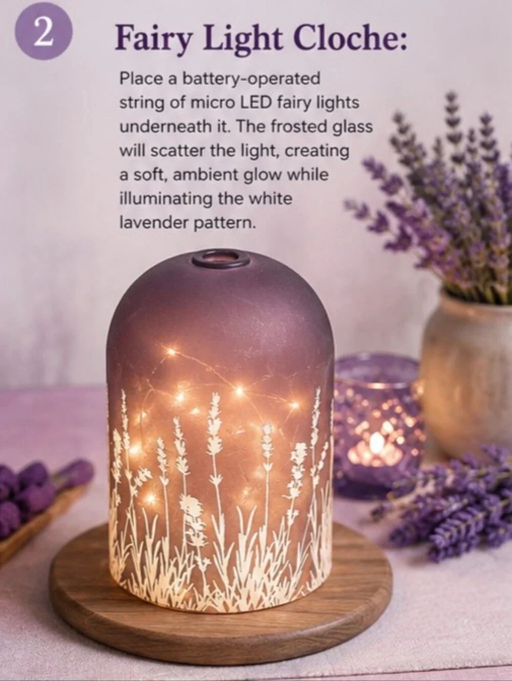 Glass Decorative Outer Sleeve Better Homes & Gardens Lavender Fields Diffuser se